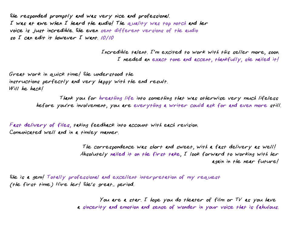 collection of some of my most recent reviews